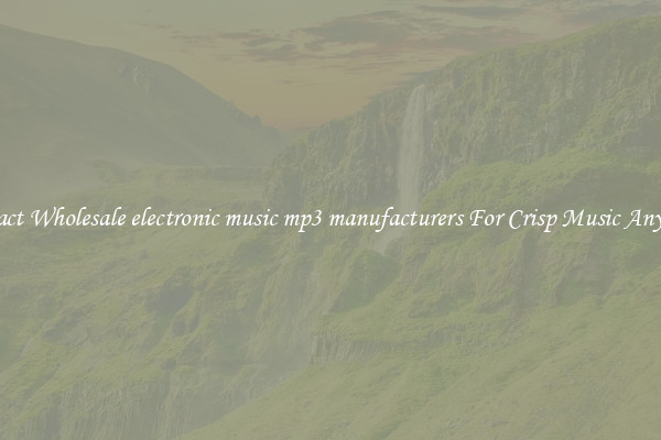 Compact Wholesale electronic music mp3 manufacturers For Crisp Music Anywhere