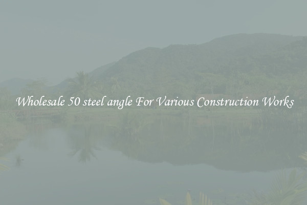 Wholesale 50 steel angle For Various Construction Works