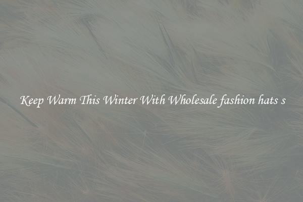 Keep Warm This Winter With Wholesale fashion hats s