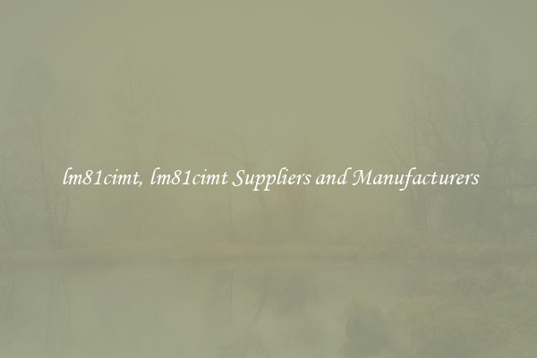 lm81cimt, lm81cimt Suppliers and Manufacturers