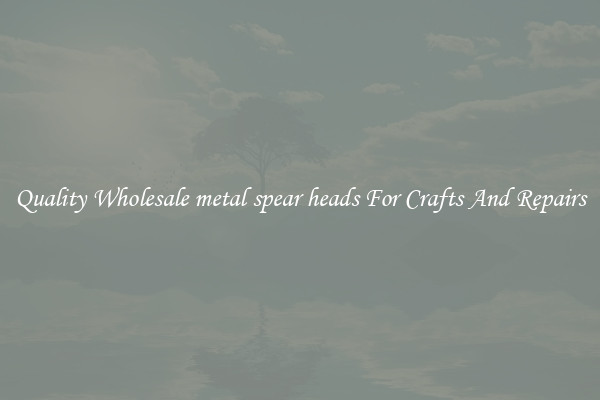 Quality Wholesale metal spear heads For Crafts And Repairs
