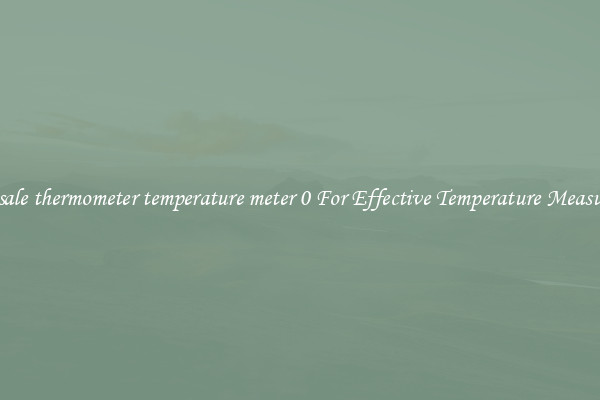 Wholesale thermometer temperature meter 0 For Effective Temperature Measurement