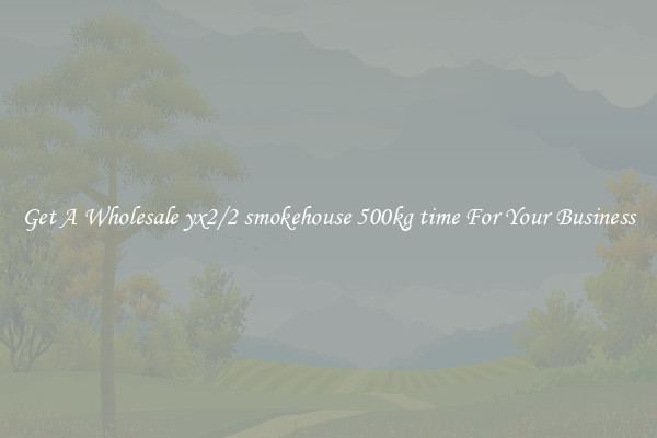 Get A Wholesale yx2/2 smokehouse 500kg time For Your Business