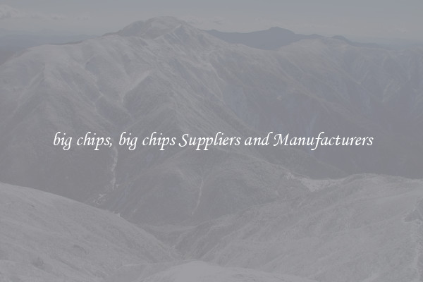 big chips, big chips Suppliers and Manufacturers
