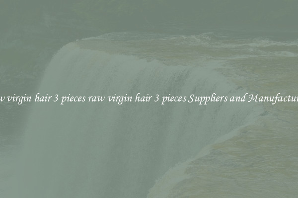 raw virgin hair 3 pieces raw virgin hair 3 pieces Suppliers and Manufacturers