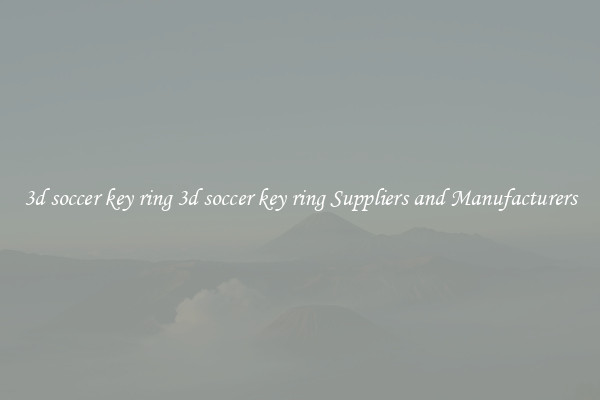 3d soccer key ring 3d soccer key ring Suppliers and Manufacturers