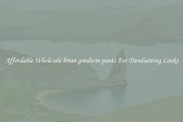 Affordable Wholesale brian goodwin pants For Trendsetting Looks