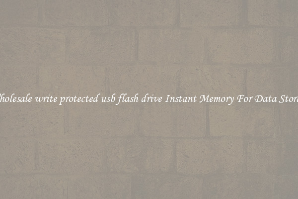 Wholesale write protected usb flash drive Instant Memory For Data Storage